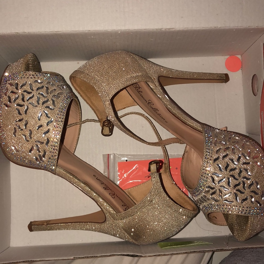 Jeweled heels